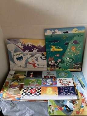 398-Play Monster 5 Pack Childrens Board Puzzles ages 3 Plus